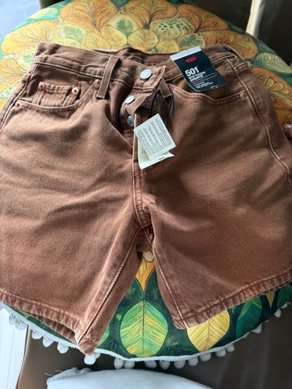 Levi's 501 Brown Denim Shorts